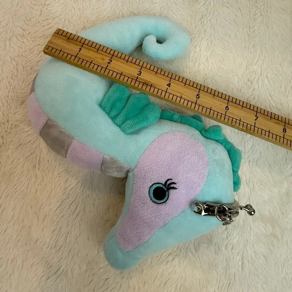 Gymboree Plush Seahorse Mini Purse Wristlet Girls Coin Purse CUTE